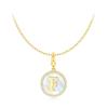 Veskicy Pendant Gold F Initial Necklaces for Women Letter Teen Girls Personalized Gifts Her Christmas Mom Daughter Dainty Ideas Birthday Sister Girlfriend Best Friend Kids Jewelry Presents Handmade view 1
