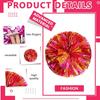 Cheerleader Pom Poms, 12 Pack Cheer Pom Pom Sports Dance Cheer Plastic Pom Poms Cheerleading for Sports Team Spirit Cheering (30cn, Purple+Gold) view 3