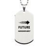 Funny Missionary Gifts, Future Missionary, Birthday Congratulations Graduation Unique Silver Dog Tag For Missionary, Students, Men, Women, Friends view 1