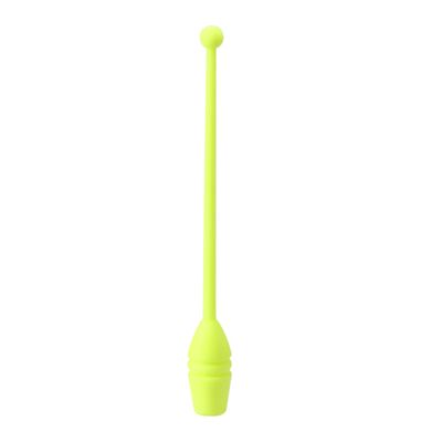 KICHOUSE 1pair Artistic Rhythmic Gymnastics Sticks for Dance and Fitness Artistic Gymnastics Equipment Yellow for Boy Girl and Adults for Parties and Events