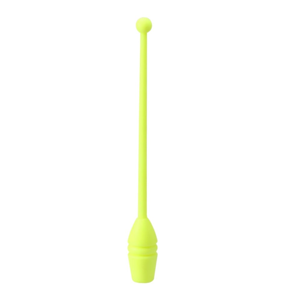 KICHOUSE 1pair Artistic Rhythmic Gymnastics Sticks for Dance and Fitness Artistic Gymnastics Equipment Yellow for Boy Girl and Adults for Parties and Events