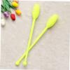 KICHOUSE 1pair Artistic Rhythmic Gymnastics Sticks for Dance and Fitness Artistic Gymnastics Equipment Yellow for Boy Girl and Adults for Parties and Events view 4