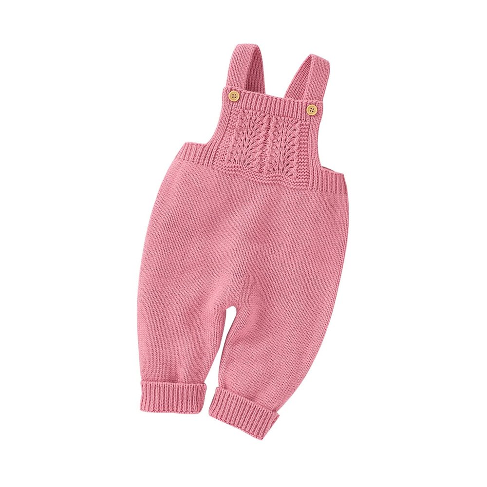 Girls Snow Pants Boys Clothes Babys Newborn Infants Girls Boys Solid Spring Winter Long Pants Knit (Pink, 12-18 Months)