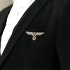 2 men's eagle wing brooches, cross brooches, men's medal shoulder badges view 2