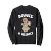 Bougie & Bright Funny Christmas Gingerbread Girl Sweatshirt, Adult Unisex, Black, Large view 1