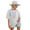 LSU Tigers Game Day Above The Rest Oversized Short Sleeve Crewneck Graphic Tee (US, Alpha, X-Large, Regular, Regular, Ivory) view 1