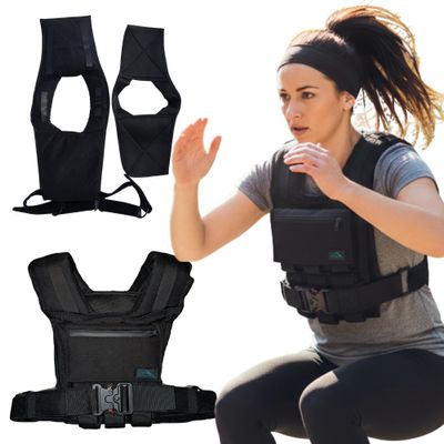 Adjustable Weighted Vest W/ Removable Iron Bars - 26lb Weight Vest For Men & Women W/Washable Liner & Cobra Style Buckle | 1000D Strength Training Workout Vests For Body Weight, Running, Walking & Crossfit Workout