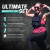 Adjustable Weighted Vest W/ Removable Iron Bars - 26lb Weight Vest For Men & Women W/Washable Liner & Cobra Style Buckle | 1000D Strength Training Workout Vests For Body Weight, Running, Walking & Crossfit Workout view 2
