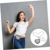 CHILDWEET 1pc Chain Bag for Women Crossbody Bag Rhinestone Decor Fanny Pack Prom view 2