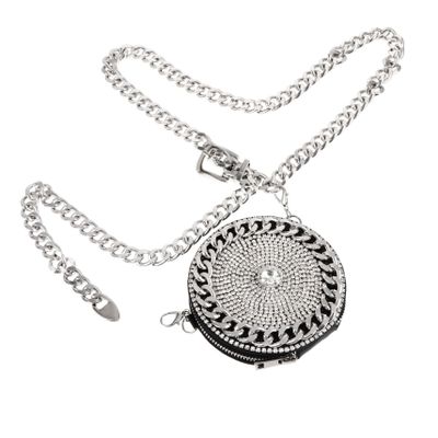CHILDWEET 1pc Rhinestone Inlaid Bag for Women Stylish Crossbody Chain Bag for Parties and Travel Unique Design for Essentials