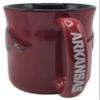 Boelter Brands NCAA Large 15oz Sculpted Cafe Mug with Raised Logo and Inner Color (Arkansas Razorbacks) view 2