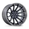 FUEL OFF-ROAD FC403 BURN 22X12 5X5.0 4.77-44mm GLOSS BLACK WITH BRUSHED GRAY TINT FACE & LIP - FC403BT22125044N view 1