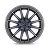 FUEL OFF-ROAD FC403 BURN 22X12 5X5.0 4.77-44mm GLOSS BLACK WITH BRUSHED GRAY TINT FACE & LIP - FC403BT22125044N view 4