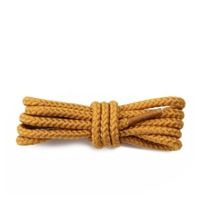 CLENEA Round Shoelaces Durable Sneakers Shoe Laces Boots Laces For Shoes 80/100/120/140/160cm 1Pair (Color : Yellow, Size : 100cm)