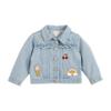 Mud Pie Girl Denim Ruffle Patch Jacket; Small view 1