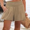 Leyoutx Womens Cotton Linen Pants Wide Leg High Waist Long Palazzo Trousers with Pocket (X-Small,Khaki) view 4