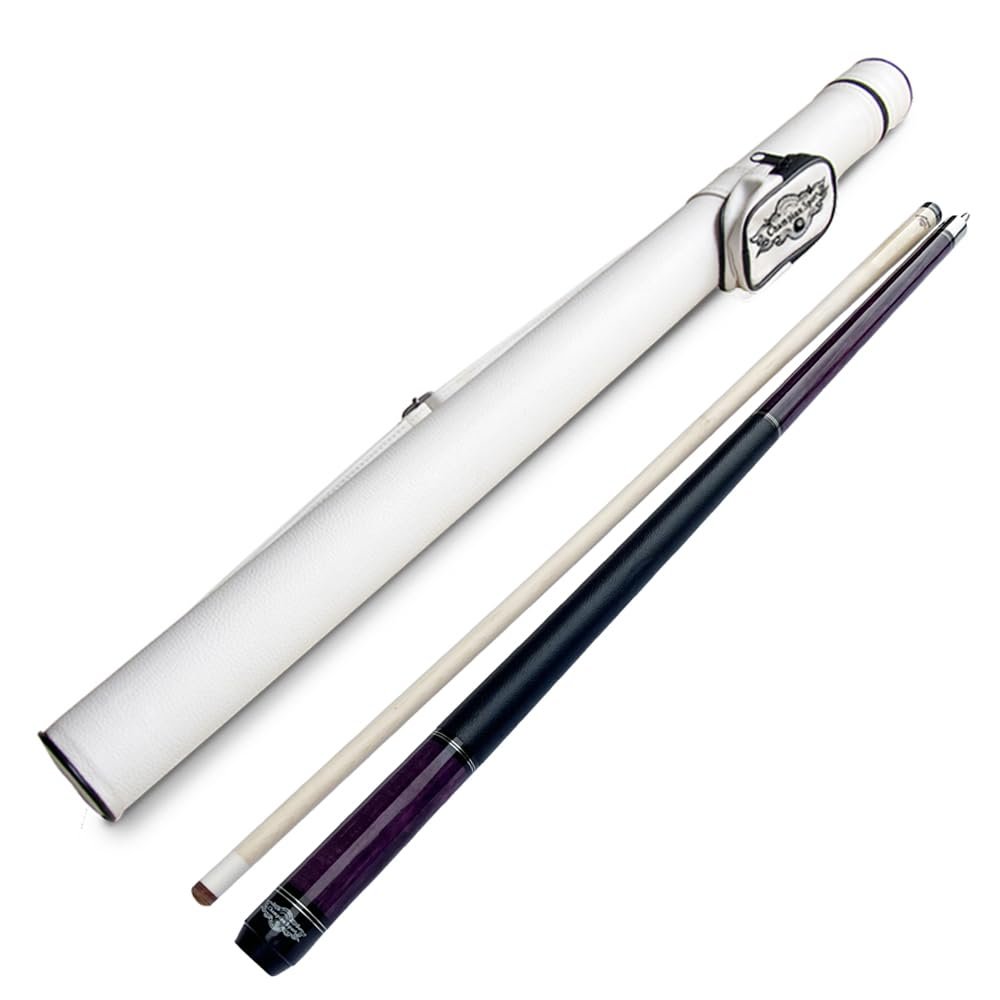 Champion Constellation Billiard Pool Cue Stick,56 inches, 57 inches, 60 inches, 11.75, 12.5mm, 12.75mm, or 13mm, White or Black Case (11.75mm tip Size, White case, CN-6 Pool cue 58" Long 21oz)