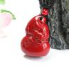 YHDONE Natural Cinnabar Pendant Purple Gold Sand Fox Gourd Pendant Jade Necklace Pendant for Women Yoga Jade Neaklaces Genuine Jade Pendant for Women view 2