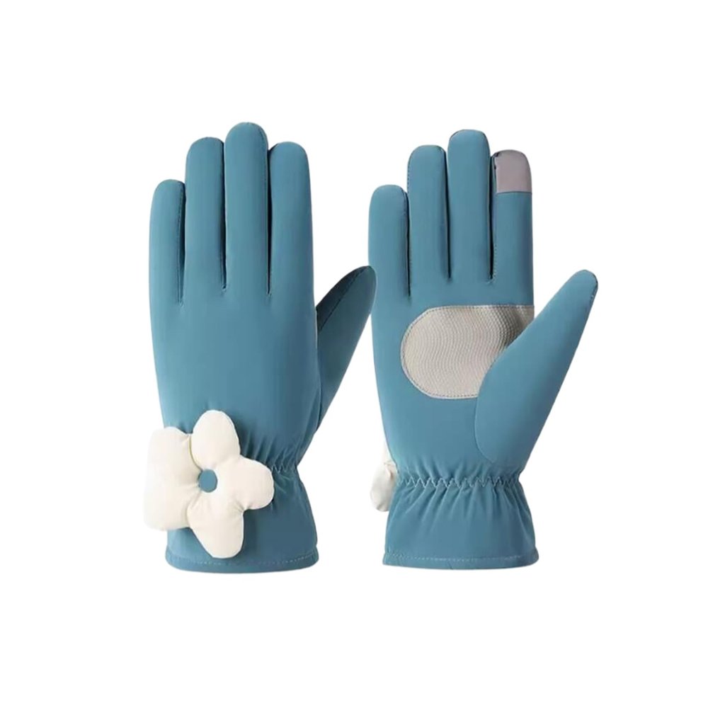 Cozy 1 Pair of Women's Winter Ski Gloves Cycling Warm Outdoor Padded Thickening Can Touch Screen Winter Gift