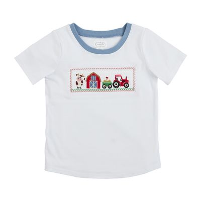 Mud Pie Baby Boys Casual Infant-and-Toddler-t-Shirts, Farm, Small US