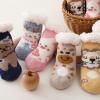 Baby Socks Christmas Socks Toddler Boys Girls Infant Socks Soft Sole Non Slip Toddler Girl Socks (Yellow, 0-6 Months) view 2