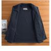 Dninmim Men's Solid Full Zipper Outdoor Lightweight Jackets Spring And Autumn Casual Hiking Trekking Coats black 4XL view 4