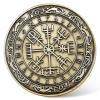 Viking Vegvisir Coin - Viking Runes Compass Coin - Norse Mythology Protective Talisman Amulet - Viking Gifts for Men Women view 3