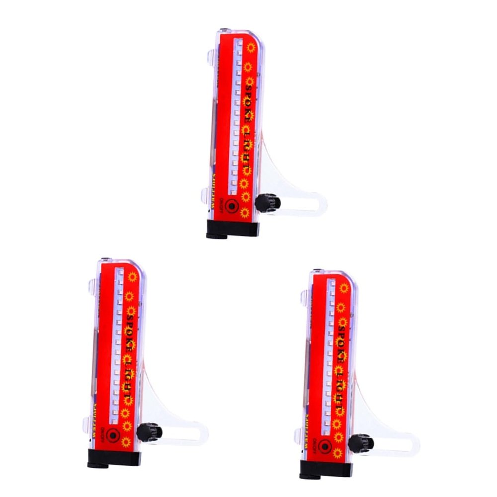 BESPORTBLE 3pcs 16 16 Led Wheel Light 32 Flashing Patterns Bike Signal Lamp Cycling Road Bike Lights Easy Install Rechargeable Battery