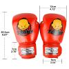 2 Pairs Cheerwing Kids Boxing Gloves 6oz Training Gloves for Youth and Toddler Punching Mitts Kickboxing Muay Thai Gloves (Red and Pink) view 4