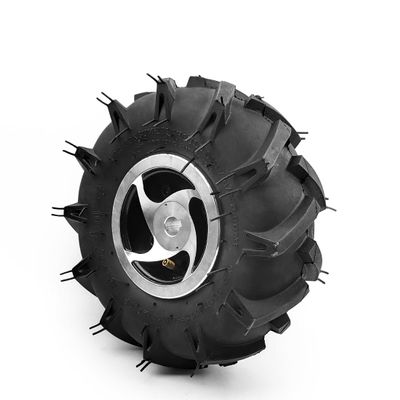 3.50-4 Pneumatic Agricultural Tire 10 Inch Off Road Wheel 17mm Axle Hole For DIY Lawnmower Motor Trolley Cart (wheel)
