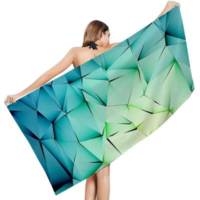 2pc Microfiber Beach Towel Quick Dry Light Weight Easy to Carry Water-Absorbent Sports Towel Swimming Bath Towels (Color : A Size : 80x160cm)