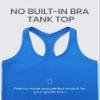 CRZ YOGA Butterluxe Racerback Tank Tops for Women - Yoga Workout Casual Gym Athletic Camisole Tight Sleeveless Shirts Sparkle Blue Medium view 4