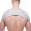 JosuE Shoulder pad gray bamboo charcoal shoulder shield warm fixed shoulders protection badminton volleyball sports shoulder view 1