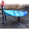 Kayak Trolley Kayak Carrier Upright Plunger Beach Trailer with Legs Kayak Cart Canoe Carrier Trolley for Transporting Kayak Paddleboard Canoe Ect view 2