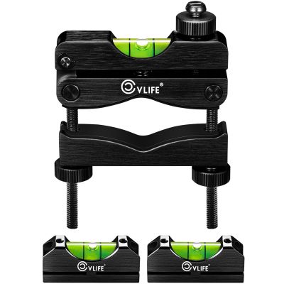 CVLIFE Scope Level Scope Leveling Kit with Heavy Duty Construction, Scope Leveling Tool with 2 Magnetic Universal Level Bubbles, Black