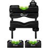 CVLIFE Scope Level Scope Leveling Kit with Heavy Duty Construction, Scope Leveling Tool with 2 Magnetic Universal Level Bubbles, Black view 1