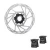BUCKLOS IIIPRO MTB 160mm Centerlock Disc Brake Rotor and BL-01S 2 Pair Disc Brake Pads for Ceramic Shimano N03A N04C L05A K04S K04Ti K05S K05Ti M8110 M7110 view 1