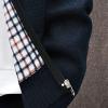 2023 Mens Sweater Jackets Casual Stand Collar Knitted Sweater Cardigan Lightweight Fleece Lined Full Zip Knitwear Coat Lightweight Sweater Men Zipper Red M view 4