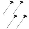 4Pcs Metal Ground Nails, Heavy Duty Camping Climbing Tent Peg Stakes for Outdoor Activities view 1