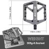 BUCKLOS MTB Crankset Square Taper with 22/24/26/32/38/42/44T Chainring Set and BMX Flat Pedals, Nylon Fiber, Mountain Bike, Road Bike, Bicycle Components view 3