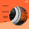 Vector X Street Soccer Rubber Moulded Machine Stitched Football|Training|Match|Sports|Practice|Indoor & Outdoor|Durable & Water-Resistant Soccer ball for Youth, Men, Adult (Black-Orange+Pump) Size : 5 view 4