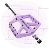 BUCKLOS MTB Crankset Square Taper with 22/24/26/32/38/42/44T Chainring Set and BMX Pedal Mountain Bike Pedals Flat MTB Pedals, Lightweight Nylon Fiber Road Bike Pedals Non-Slip view 2