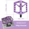 BUCKLOS MTB Crankset Square Taper with 22/24/26/32/38/42/44T Chainring Set and BMX Pedal Mountain Bike Pedals Flat MTB Pedals, Lightweight Nylon Fiber Road Bike Pedals Non-Slip view 3