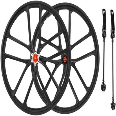 Bicycle Wheel Group 20 Inch Mountain Bike Wheel Quick Release Integrated Bicycle Hub 7 8 9 10 Speed Box 2164g (Size: Black 406)