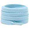 DELELE 2 Pair 39 inch Flat Shoe laces 5/16" Wide Shoelaces for Athletic Running Sneakers Shoes Boot Strings Light Blue view 1
