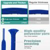 DELELE 2 Pair 39 inch Flat Shoe laces 5/16" Wide Shoelaces for Athletic Running Sneakers Shoes Boot Strings Light Blue view 3