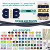 DELELE 2 Pair 39 inch Flat Shoe laces 5/16" Wide Shoelaces for Athletic Running Sneakers Shoes Boot Strings Light Blue view 4