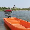 CHALIGHT 8 HP 4 Stroke 196cc Outboard Boat Motors, Fishing Boat Gasoline Engine, Tiller Control Start, Heavy Duty Shaft, Air-cooled CDI view 4