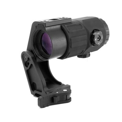 G45 5X Magnifier with 2.26 FTC Mount ComboQuick Release and Flip-to-Center (FTC) MechanismCNC 7065 AlumniumBlack/FDE/TAC (Black)