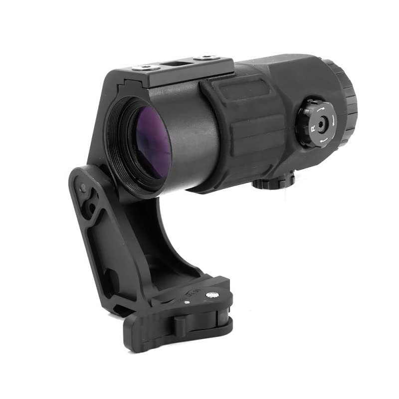 G45 5X Magnifier with 2.26 FTC Mount ComboQuick Release and Flip-to-Center (FTC) MechanismCNC 7065 AlumniumBlack/FDE/TAC (Black)